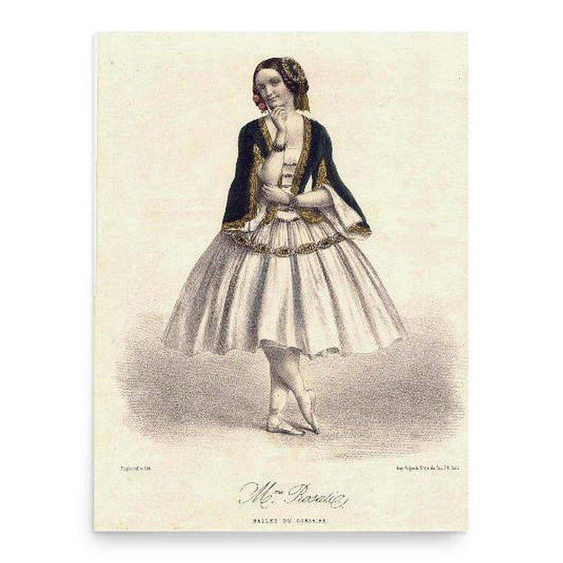 Carolina Rosati poster print, in size 18x24 inches.