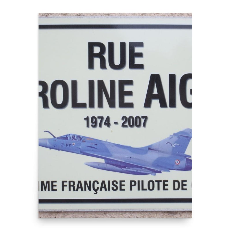 Caroline Aigle poster print, in size 18x24 inches.