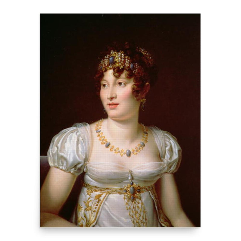 Caroline Bonaparte poster print, in size 18x24 inches.