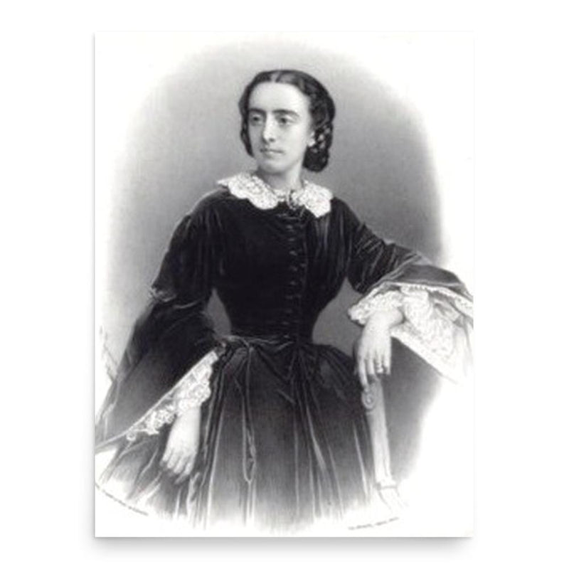 Caroline Duprez poster print, in size 18x24 inches.