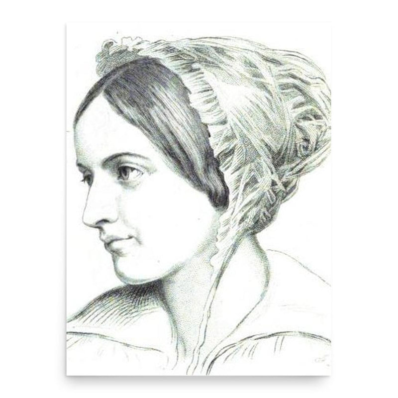 Caroline Fox poster print, in size 18x24 inches.