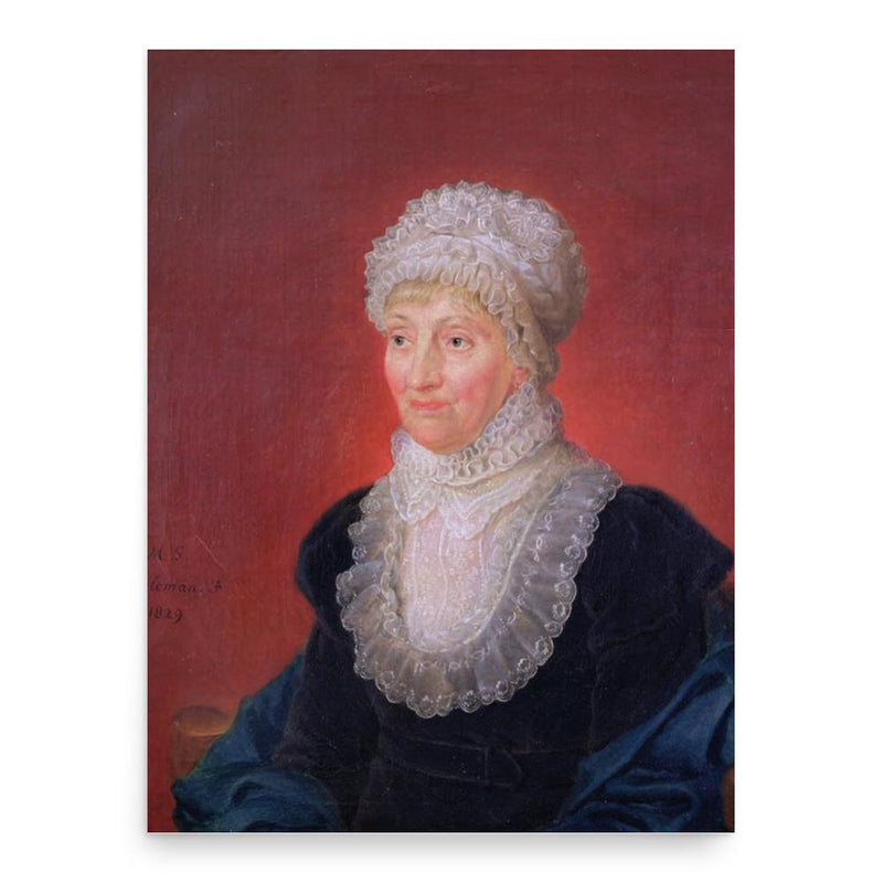 Caroline Herschel poster print, in size 18x24 inches.