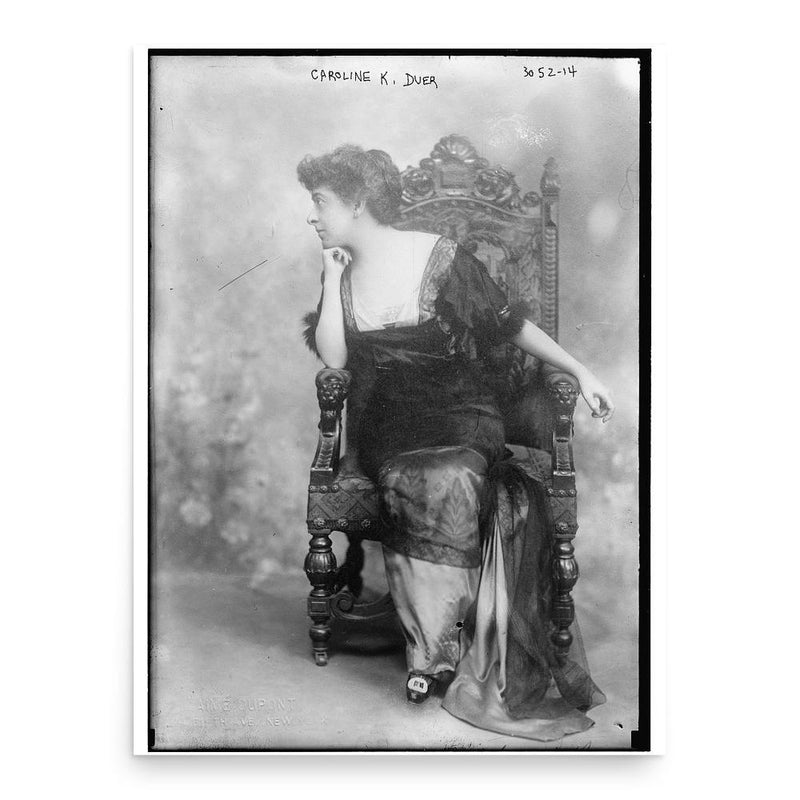 Caroline King Duer poster print, in size 18x24 inches.