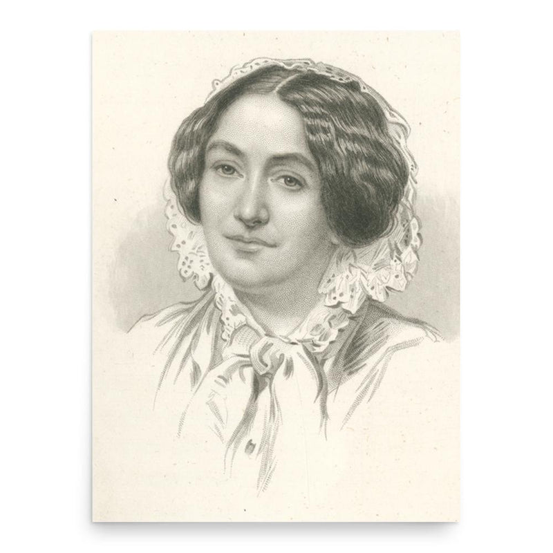 Caroline Kirkland poster print, in size 18x24 inches.