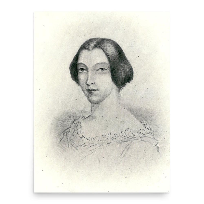 Caroline Massin poster print, in size 18x24 inches.