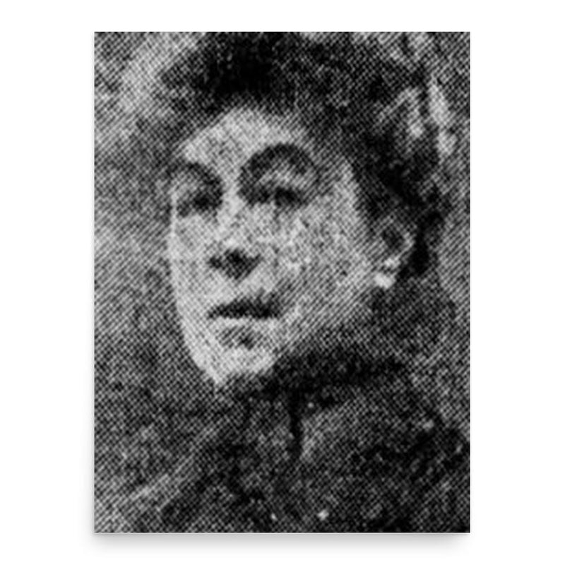 Caroline Reboux poster print, in size 18x24 inches.