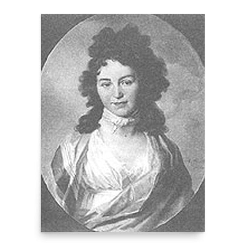 Caroline Schelling poster print, in size 18x24 inches.