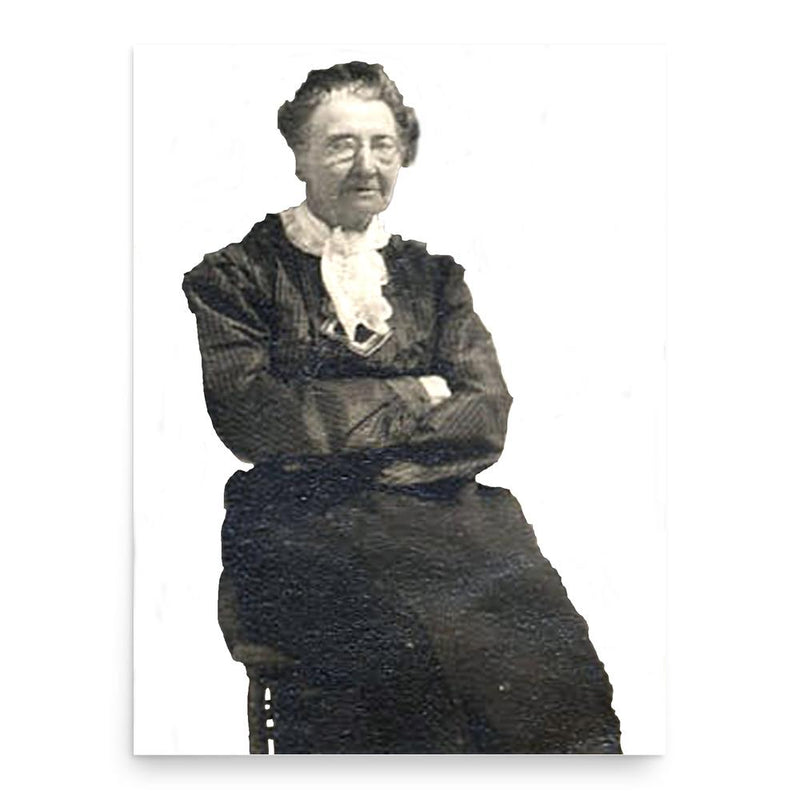 Caroline Weldon poster print, in size 18x24 inches.