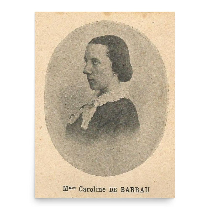 Caroline de Barrau poster print, in size 18x24 inches.