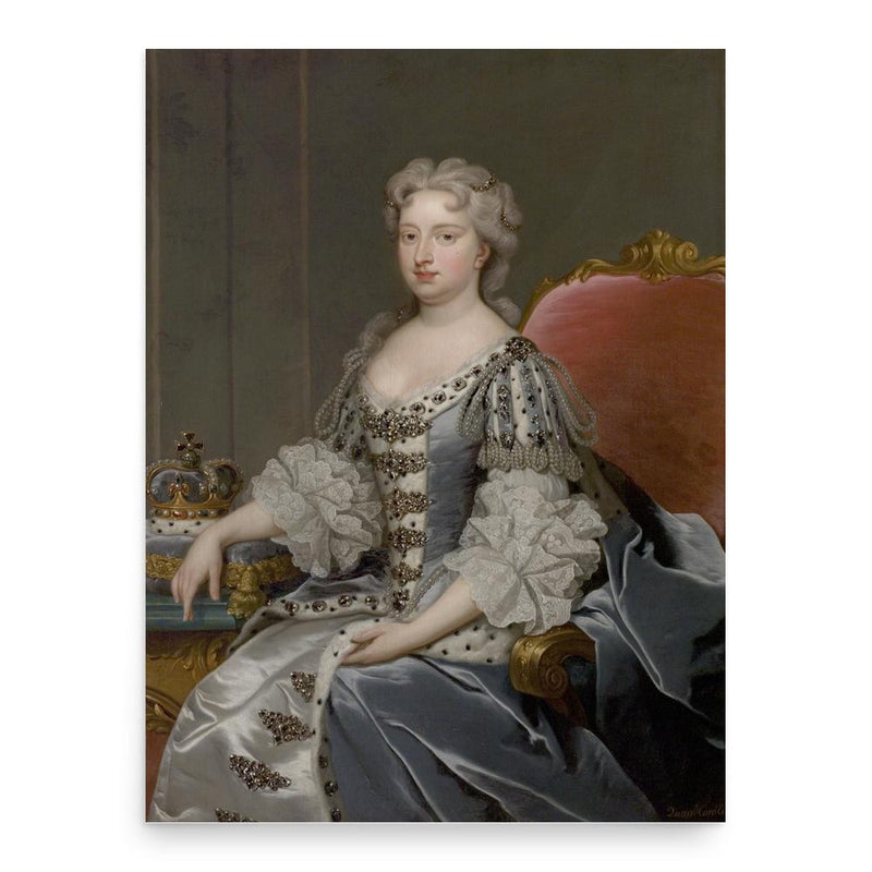 Caroline of Ansbach poster print, in size 18x24 inches.