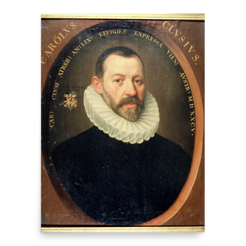 Carolus Clusius poster print, in size 18x24 inches.