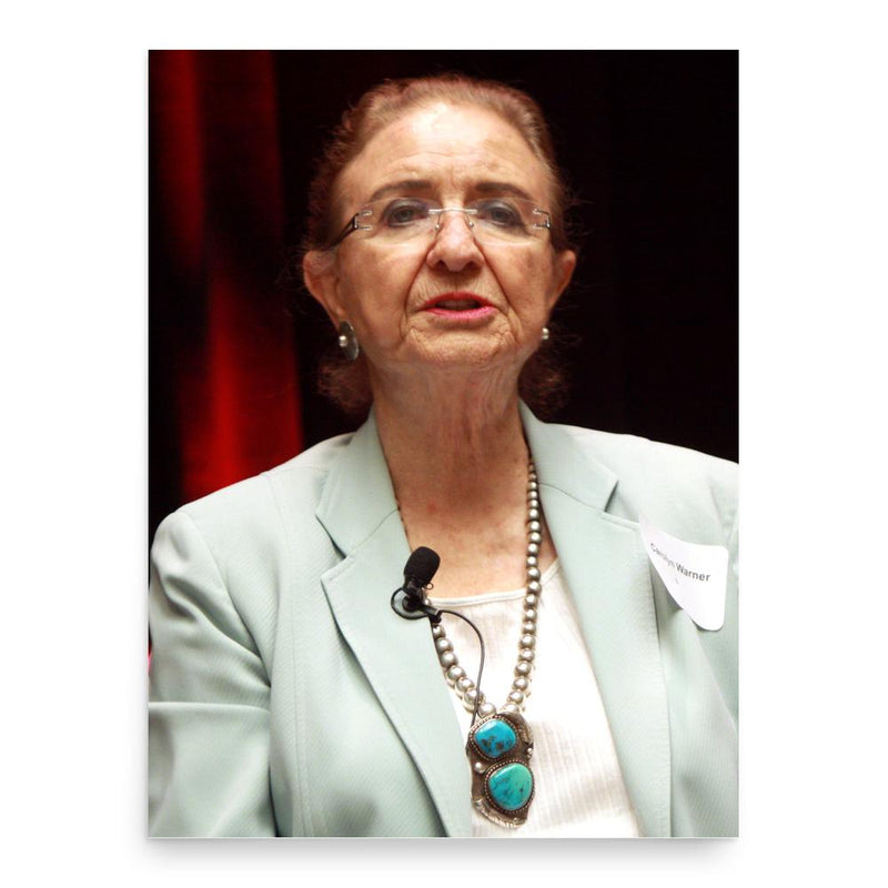 Carolyn Warner poster print, in size 18x24 inches.