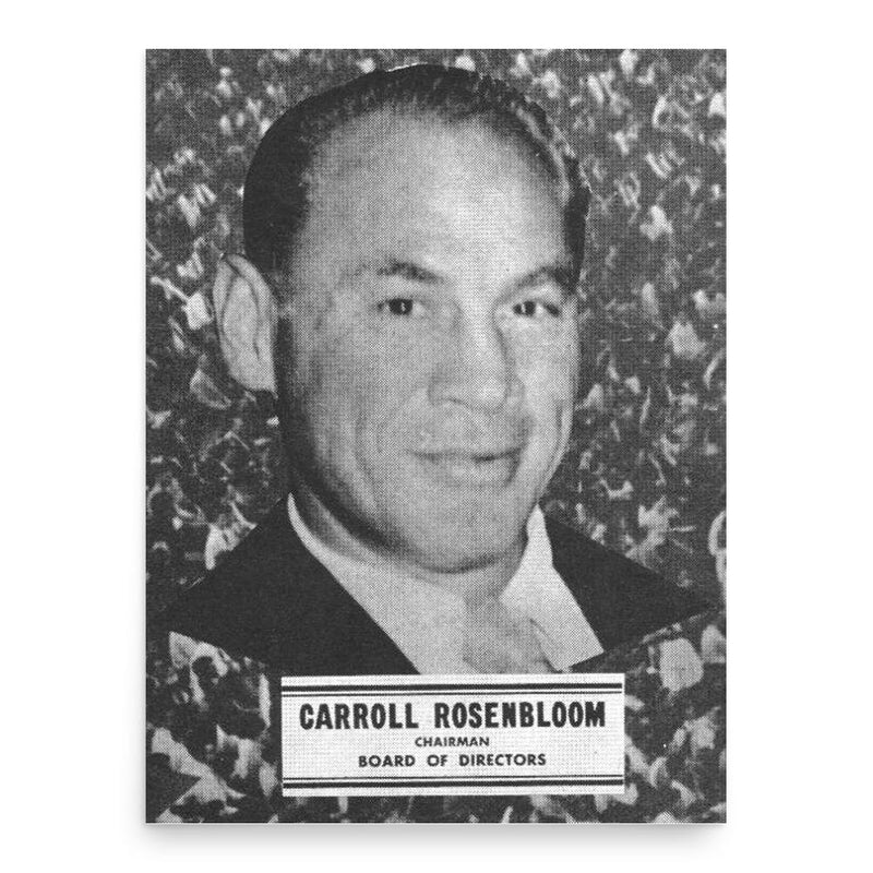 Carroll Rosenbloom poster print, in size 18x24 inches.