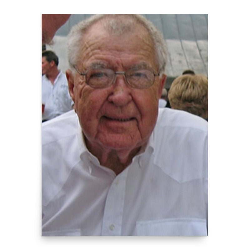 Carroll Shelby poster print, in size 18x24 inches.