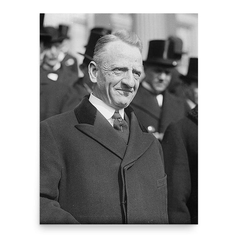 Carter Glass poster print, in size 18x24 inches.