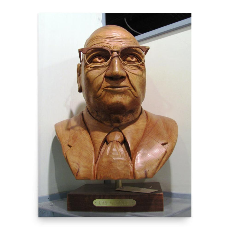 Cas Walker poster print, in size 18x24 inches.