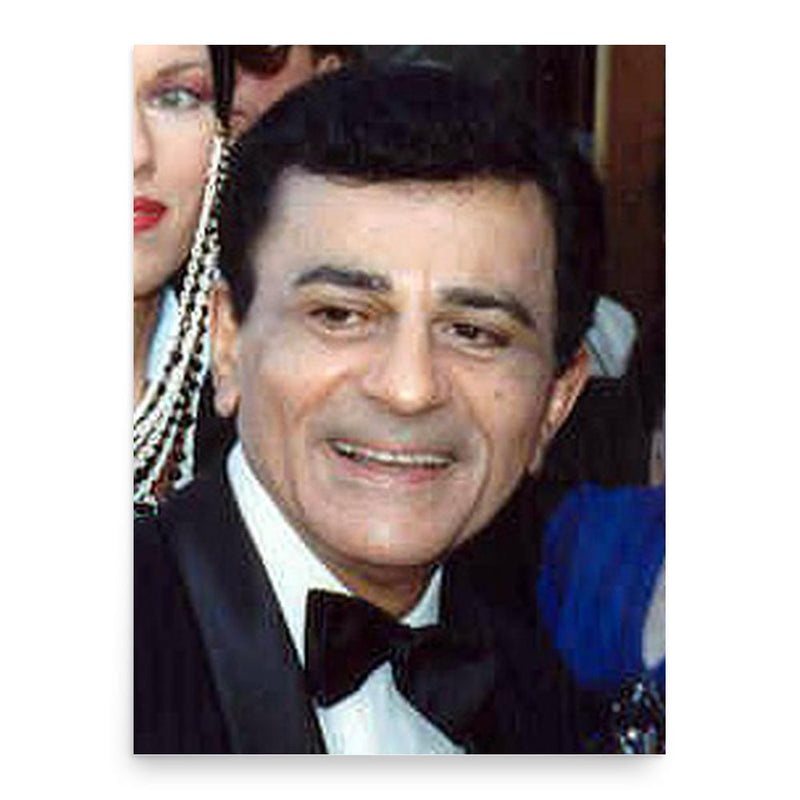 Casey Kasem poster print, in size 18x24 inches.
