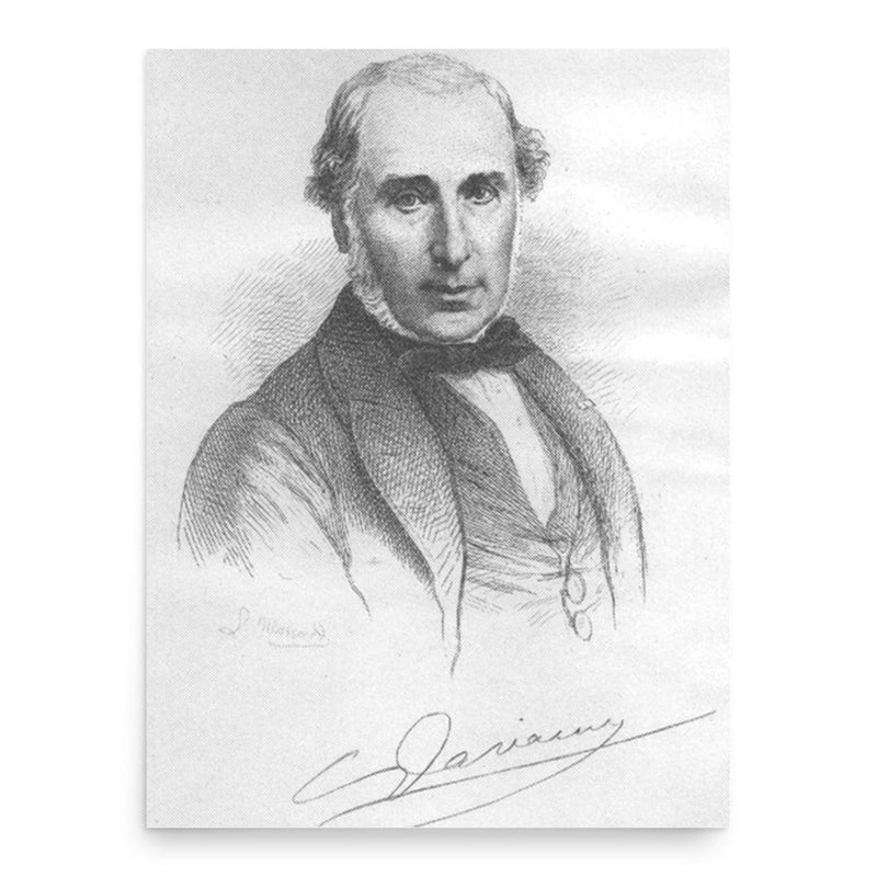 Casimir Davaine poster print, in size 18x24 inches.