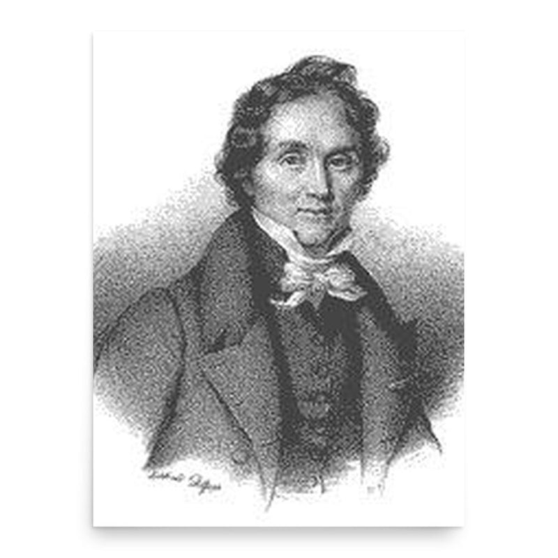 Casimir Delavigne poster print, in size 18x24 inches.