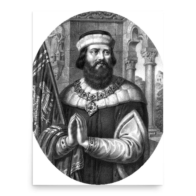 Casimir II the Just poster print, in size 18x24 inches.