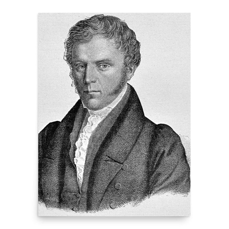 Casimir Pfyffer poster print, in size 18x24 inches.