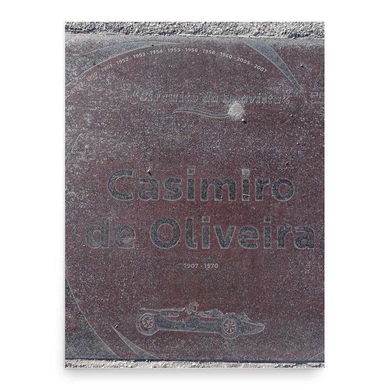 Casimiro de Oliveira poster print, in size 18x24 inches.