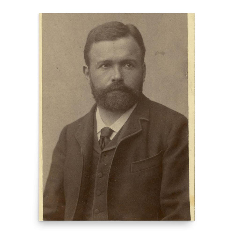 Caspar Badrutt poster print, in size 18x24 inches.