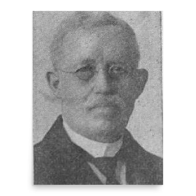 Caspar Erich Schieler poster print, in size 18x24 inches.