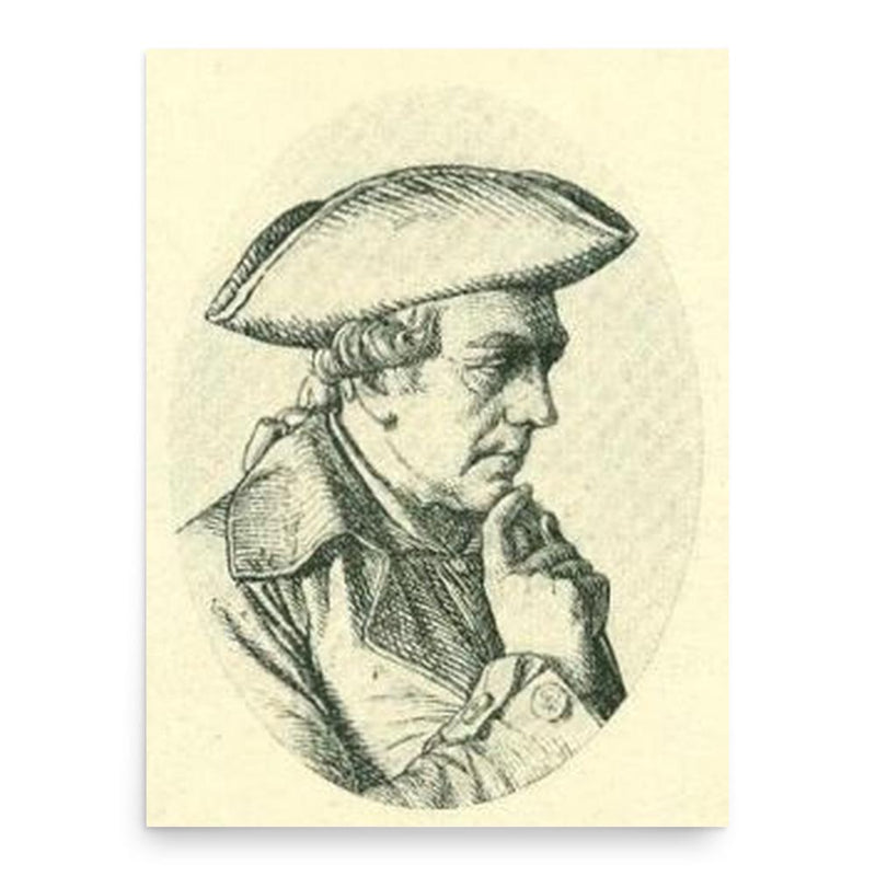 Caspar Frederik Harsdorff poster print, in size 18x24 inches.