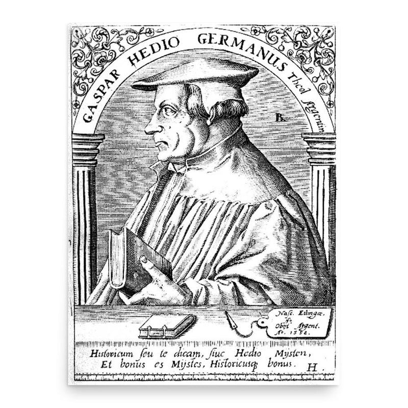 Caspar Hedio poster print, in size 18x24 inches.