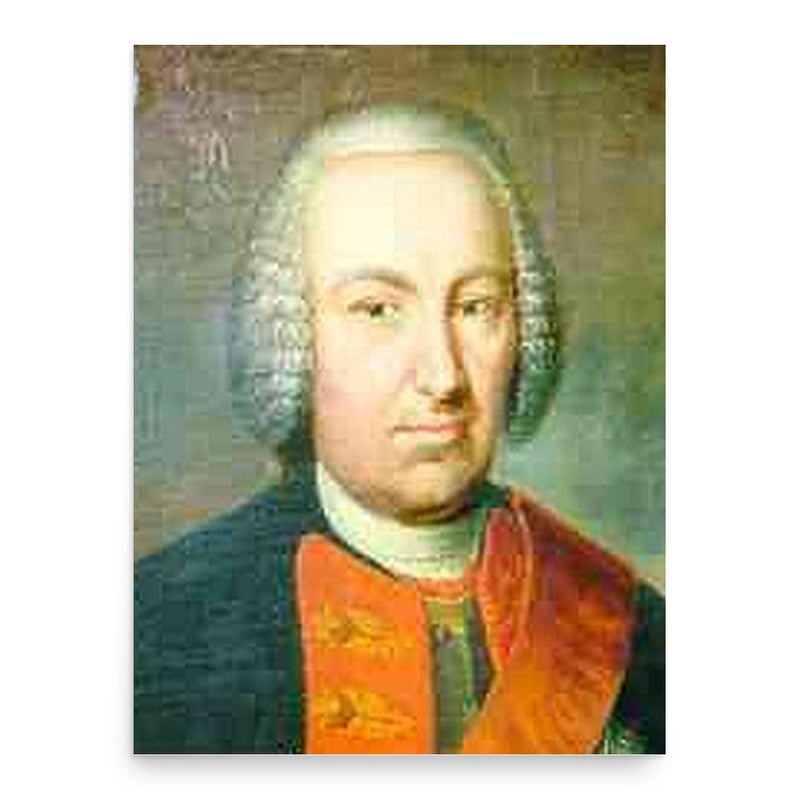 Caspar Otto von Glasenapp poster print, in size 18x24 inches.