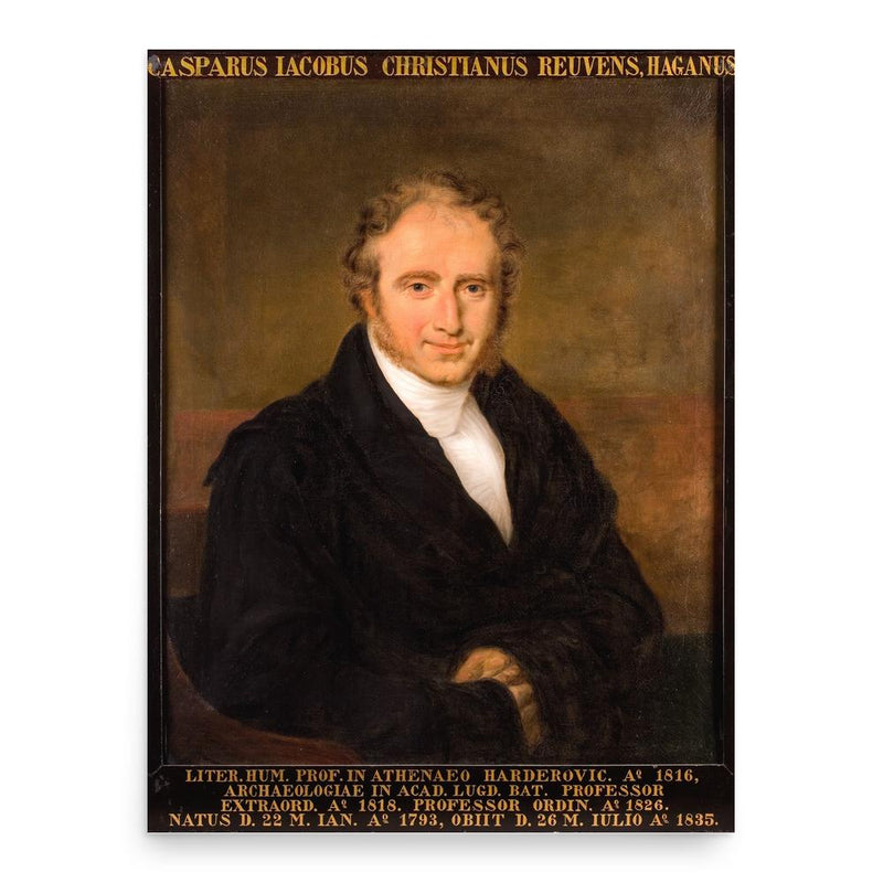 Caspar Reuvens poster print, in size 18x24 inches.