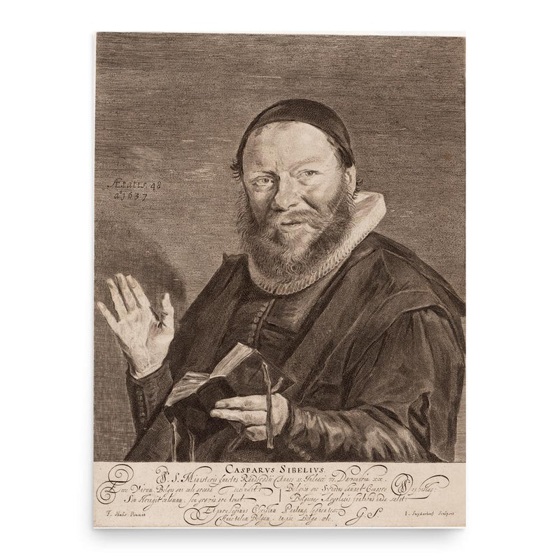 Caspar Sibelius poster print, in size 18x24 inches.