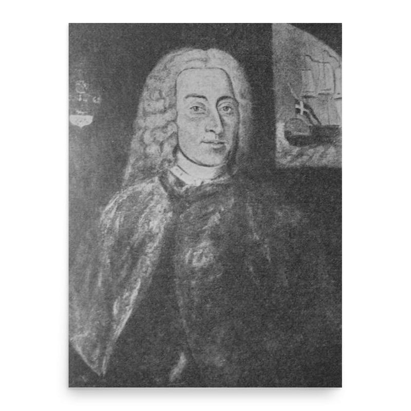 Caspar Wessel poster print, in size 18x24 inches.