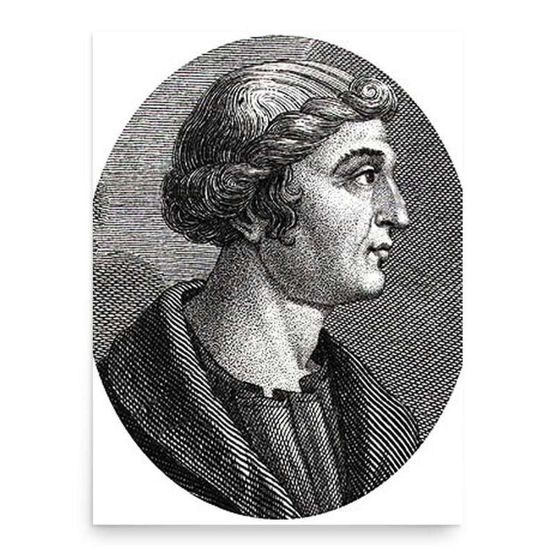 Cassius Dio poster print, in size 18x24 inches.