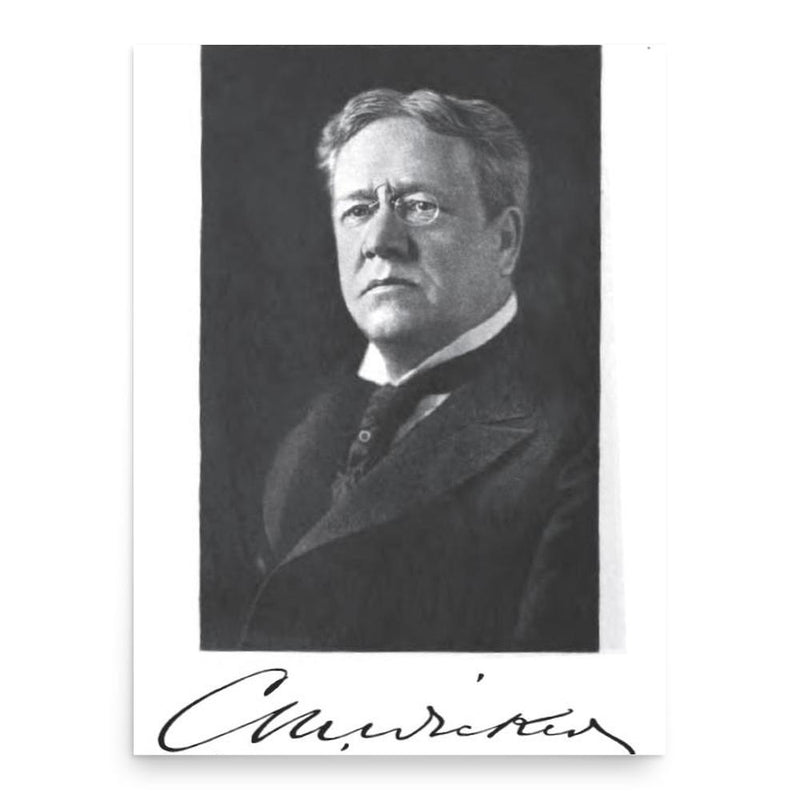 Cassius Milton Wicker poster print, in size 18x24 inches.