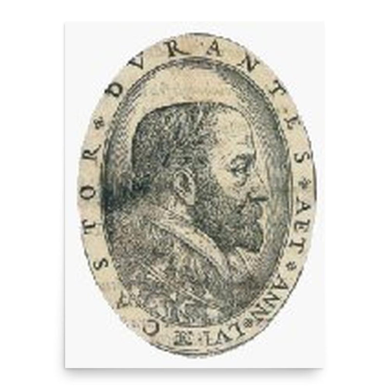 Castore Durante poster print, in size 18x24 inches.