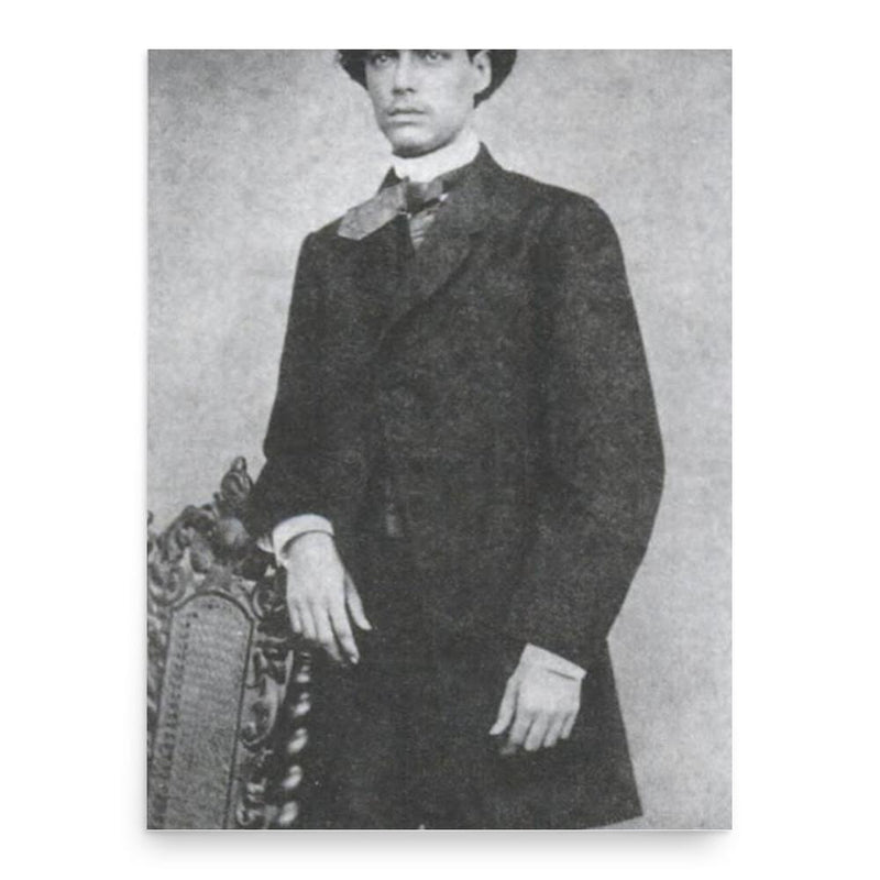 Castro Alves poster print, in size 18x24 inches.