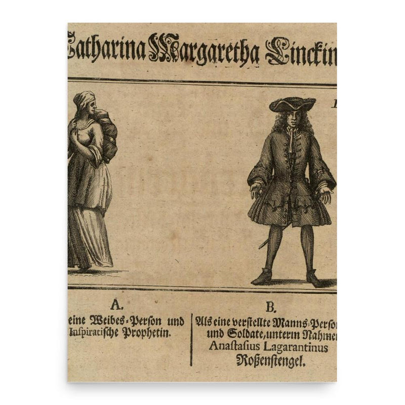 Catharina Margaretha Linck poster print, in size 18x24 inches.