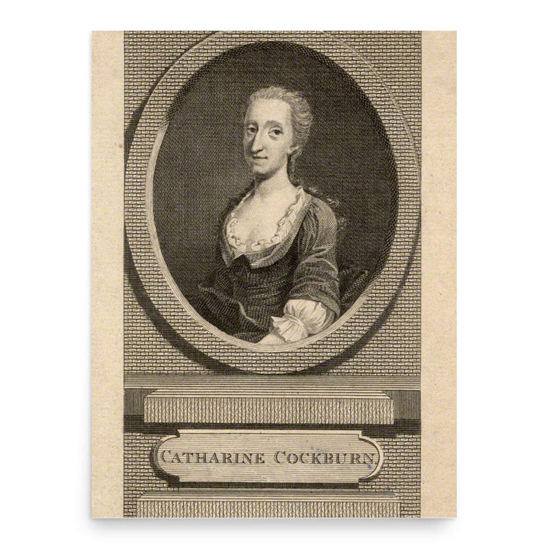 Catharine Trotter Cockburn poster print, in size 18x24 inches.