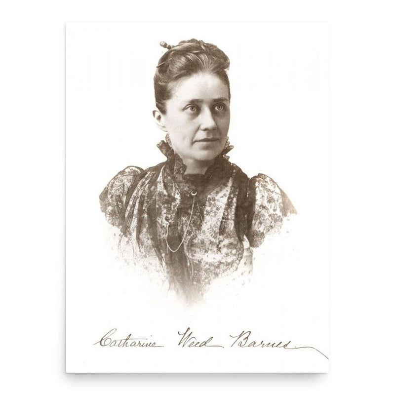 Catharine Weed Barnes poster print, in size 18x24 inches.