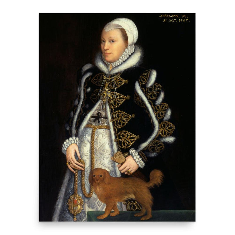 Catherine Carey poster print, in size 18x24 inches.
