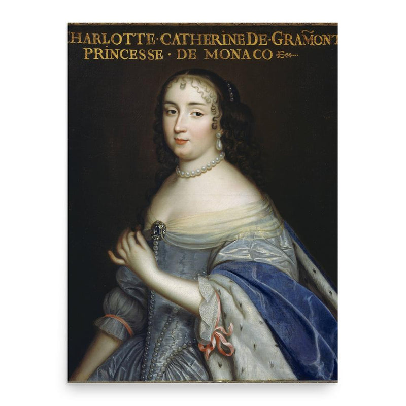 Catherine Charlotte de Gramont poster print, in size 18x24 inches.