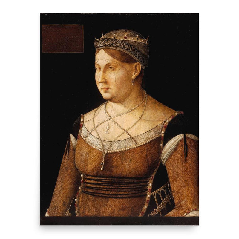 Catherine Cornaro poster print, in size 18x24 inches.
