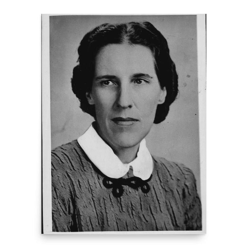 Catherine Drinker Bowen poster print, in size 18x24 inches.