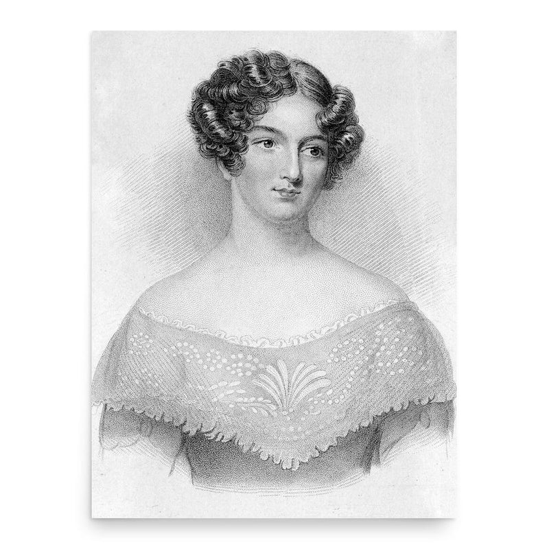 Catherine Gore poster print, in size 18x24 inches.