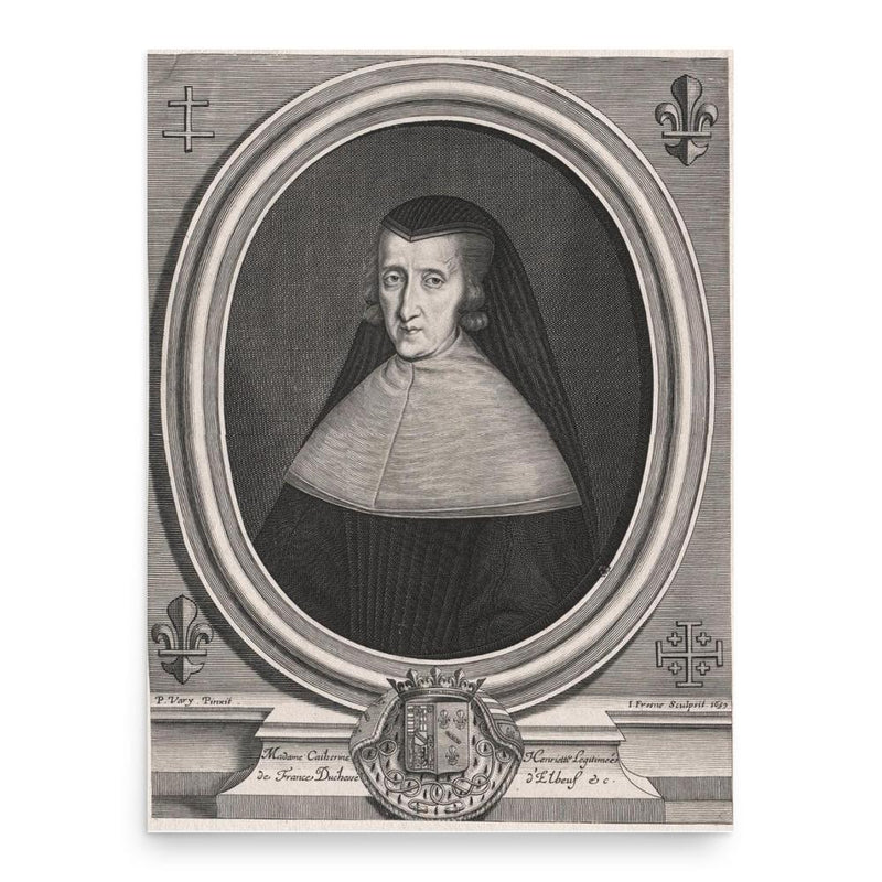 Catherine Henriette de Bourbon poster print, in size 18x24 inches.