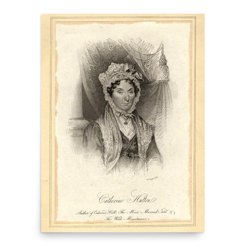 Catherine Hutton poster print, in size 18x24 inches.