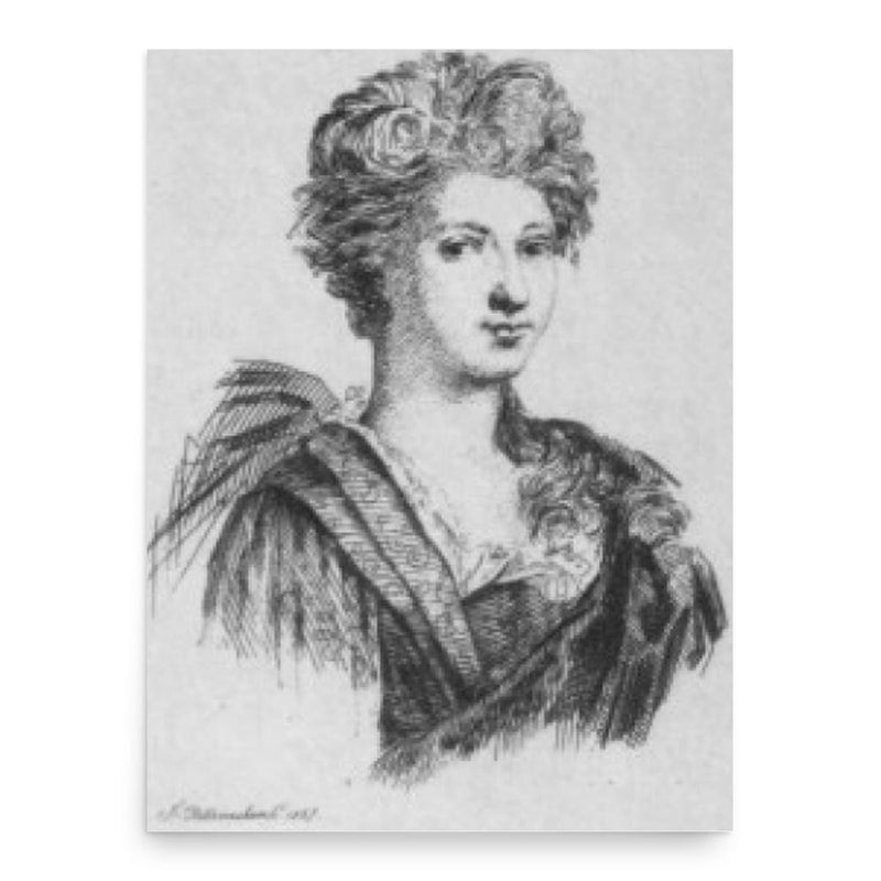 Catherine Leclerc du Rose poster print, in size 18x24 inches.