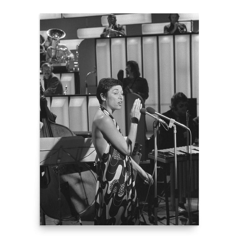 Catherine Sauvage poster print, in size 18x24 inches.